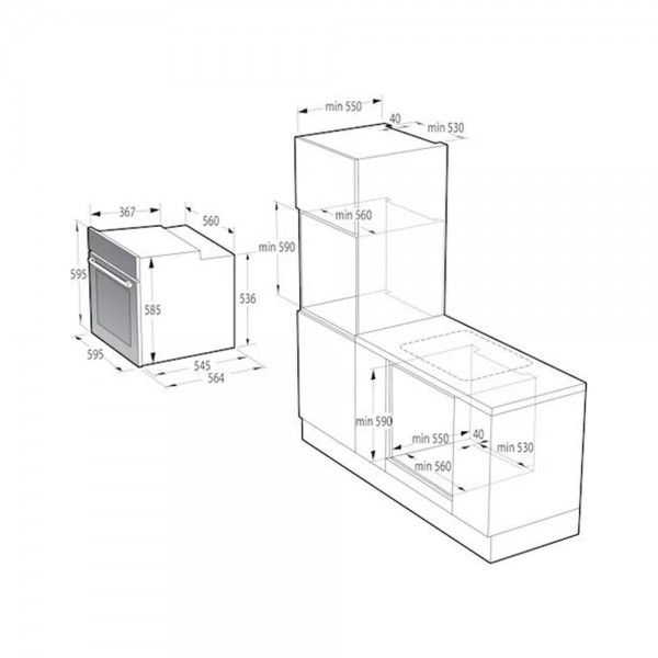 Forno HISENSE BSA66346ADBGWIFI