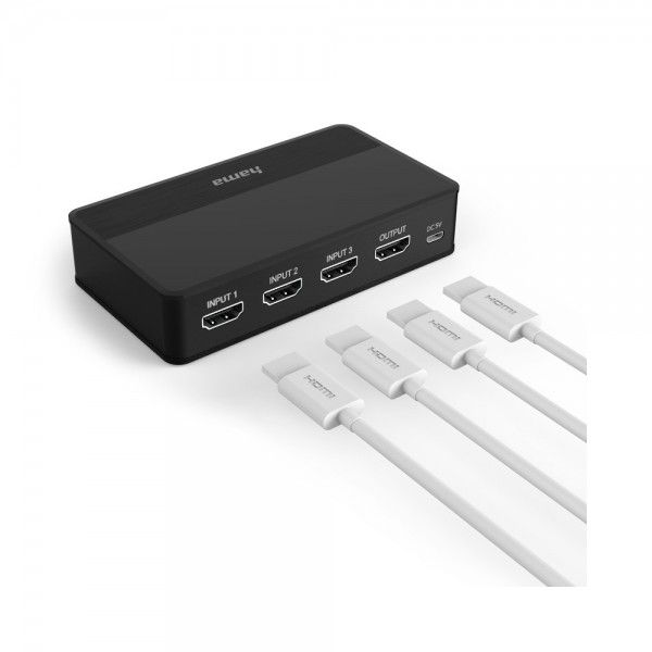 Switcher HAMA 00121770 4K HDMI 3x1