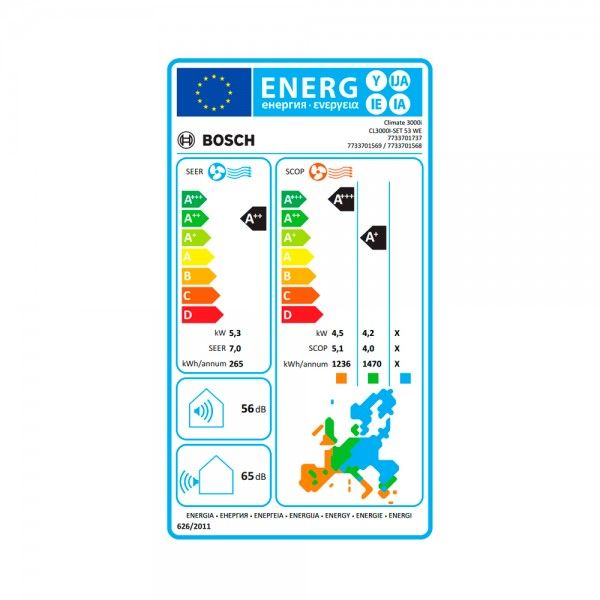Ar Condicionado BOSCH Climate 3000i SET53WE (Conjunto unidade interior e exterior) Ar Condicionado BOSCH Climate 3000i SET53WE (Conjunto unidade interior e exterior)