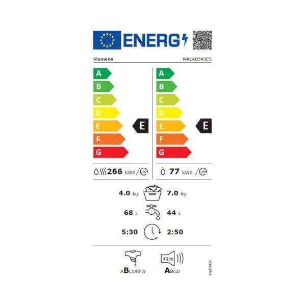 M�quina de Lavar e Secar Roupa de Encastre SIEMENS WK14D543ES