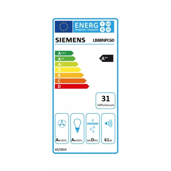 Exaustor de Encastre SIEMENS LB88NPC60
