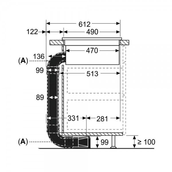 ACESS�RIO P/ INSTALA��O DE PLACA BOSCH HEZ9VDKR0