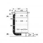 Acess�rio para Placas�de Indu��o com exaustor BOSCH HEZ9VDKR1