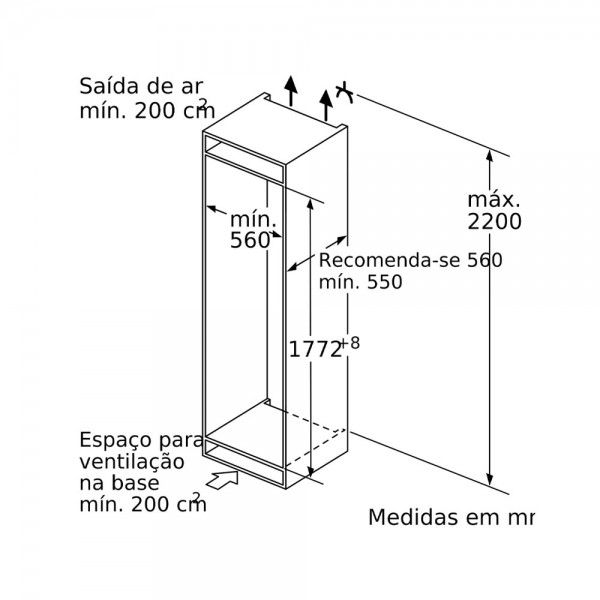 ARCA VERTICAL DE ENCASTRE BOSCH GIN81ACE0
