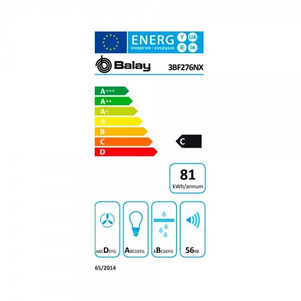 Exaustor de Encastre BALAY 3BF276NX