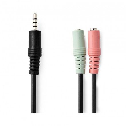 Cabo de �udio Jack 3.5mm NEDIS CAGP22150BK02