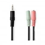 Cabo de �udio Jack 3.5mm NEDIS CAGP22150BK02