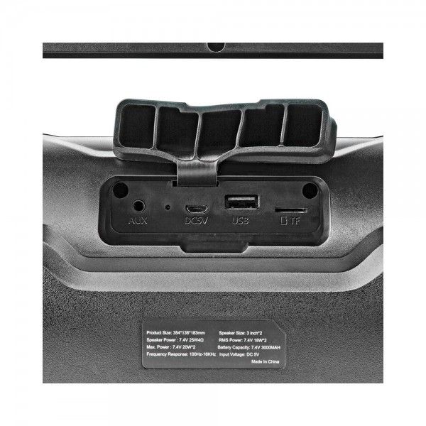 Coluna Port�til NEDIS SPBB310BK