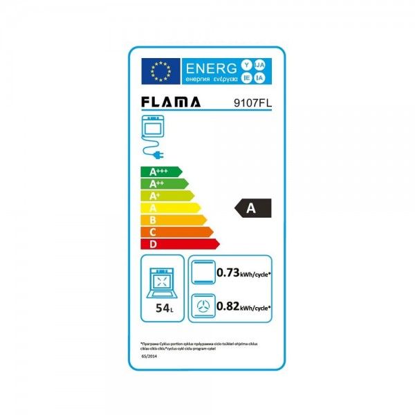Conjunto Placa de Indu��o + Forno El�trico de Encastre FLAMA 9902FL