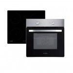 Conjunto Placa de Indu��o + Forno El�trico de Encastre FLAMA 9902FL