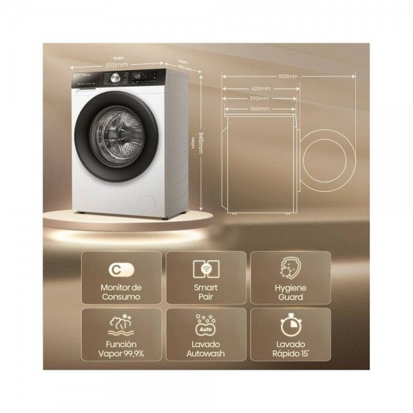 M�quina de Lavar Roupa HISENSE WF3S1043BW3