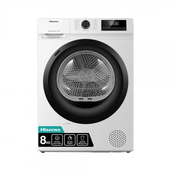 Máquina de Secar Roupa HISENSE DHQE800BW2