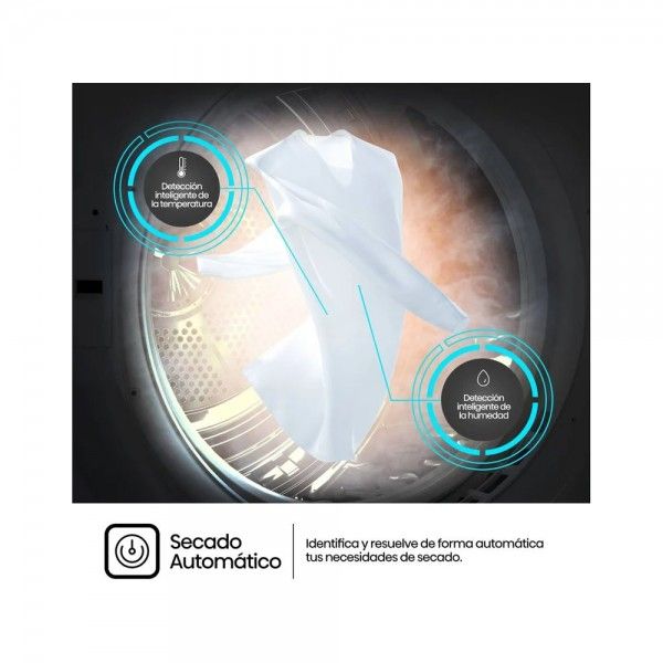 Máquina de Secar Roupa HISENSE DHQE800BW2 Máquina de Secar Roupa HISENSE DHQE800BW2