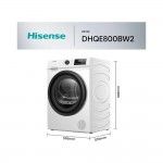 M�quina de Secar Roupa HISENSE DHQE800BW2