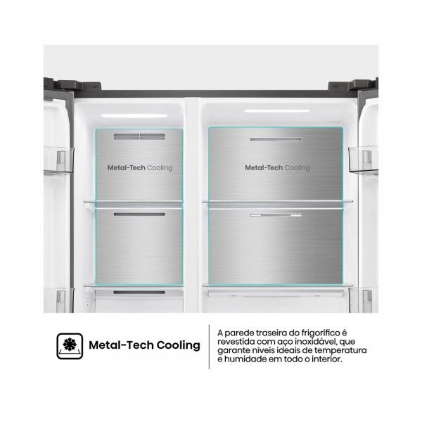 Frigor�fico Americano HISENSE RS3P538NAIE