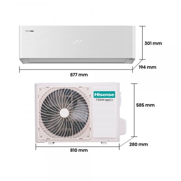 Ar Condicionado HISENSE Energy Pro X QH25XV0A (Unidade Interior e Unidade Exterior)