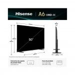 TV HISENSE 50" 50A6Q (LED - 4k Ultra HD - SmartTV - 127 cm)