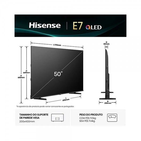 TV HISENSE 50
