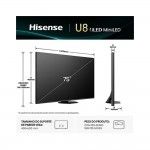 TV 75" HISENSE 75U8Q (Mini LED - 4k Ultra HD - SmartTV - 191 cm)