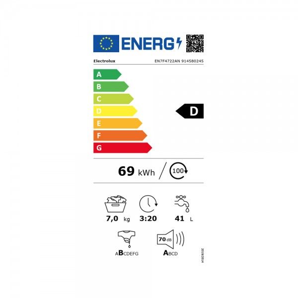 M�quina Lavar Roupa de Encastre ELECTROLUX EN7F4722AN