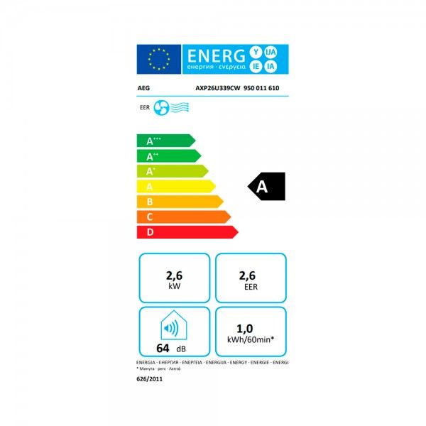 Ar Condicionado Port�til AEG AXP26U339CW