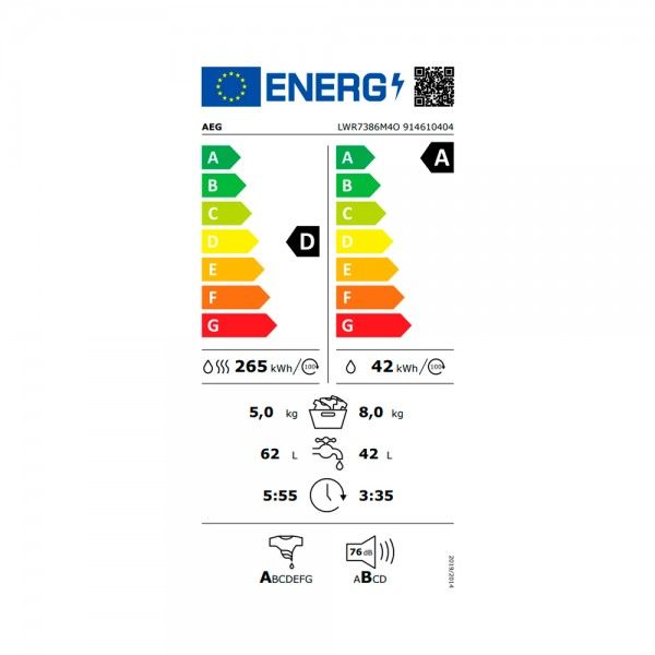 M�quina de Lavar e Secar Roupa AEG LWR7386M4O
