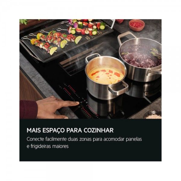 Placa de Indu��o com Exaustor AEG TH84CB03FB