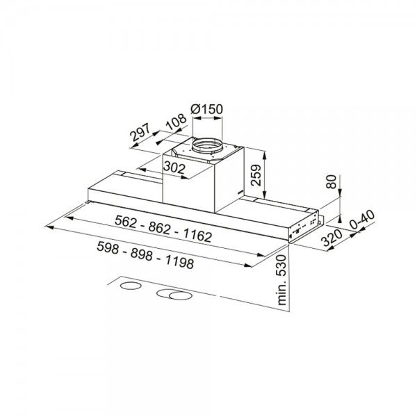 Exaustor de Integrar FRANKE FSTDRIPFREE120X