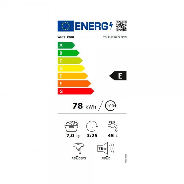 Máquina de Lavar Roupa WHIRLPOOL TDLR 7220LS SP/N Máquina de Lavar Roupa WHIRLPOOL TDLR 7220LS SP/N