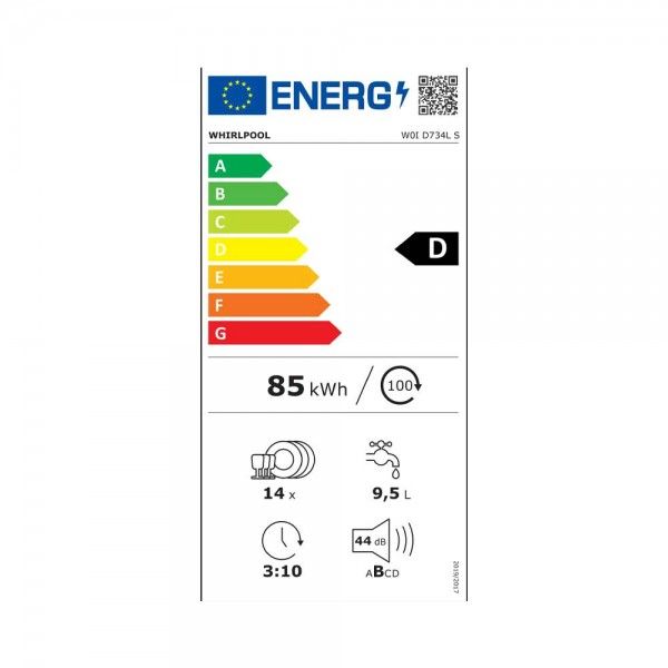 M�quina de Lavar Loi�a de Encastre WHIRLPOOL W0I D734L S