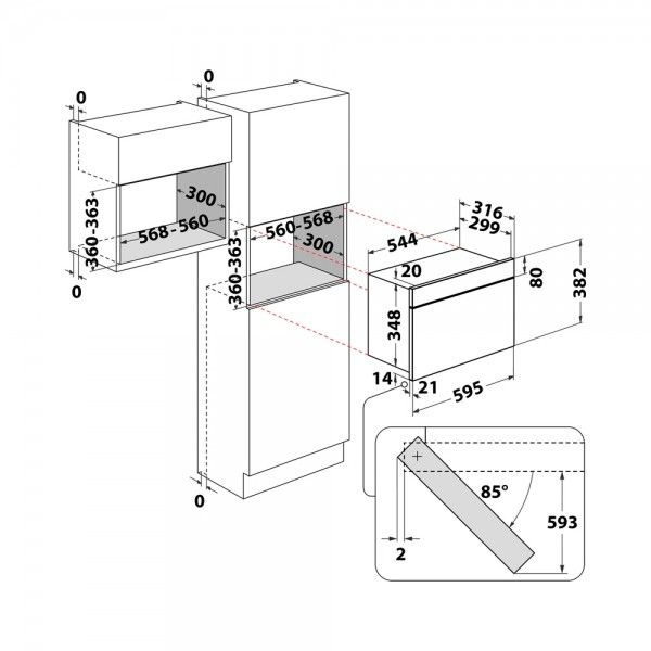 Micro-ondas de Encastre WHIRLPOOL MBNA920B