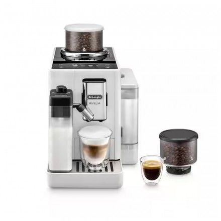 M�quina de Caf� Autom�tica DE'LONGHI Rivelia Arctic White EXAM440.55.W