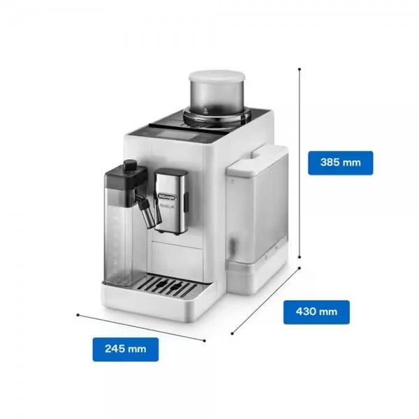 M�quina de Caf� Autom�tica DE'LONGHI Rivelia Arctic White EXAM440.55.W