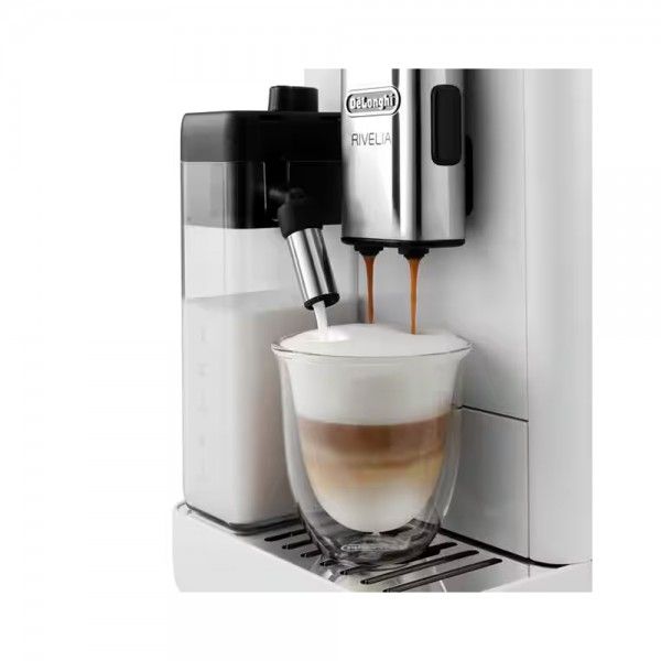 M�quina de Caf� Autom�tica DE'LONGHI Rivelia Arctic White EXAM440.55.W