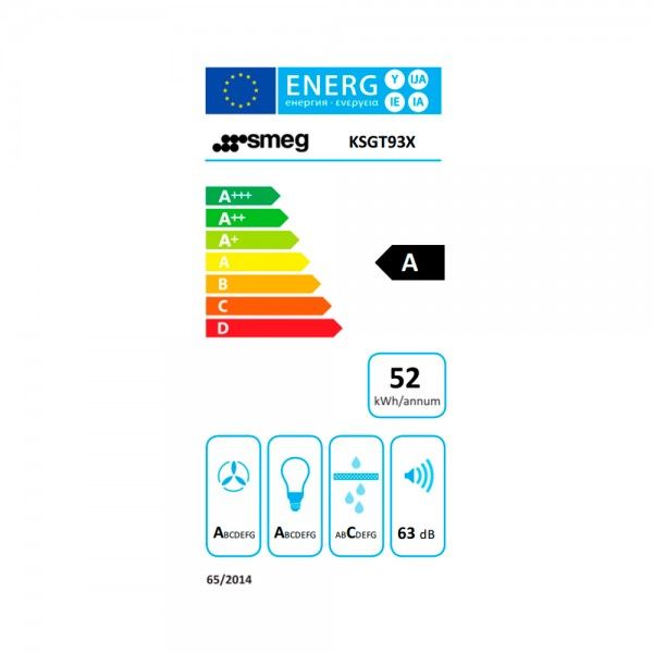 Exaustor de Encastre SMEG KSGT93X