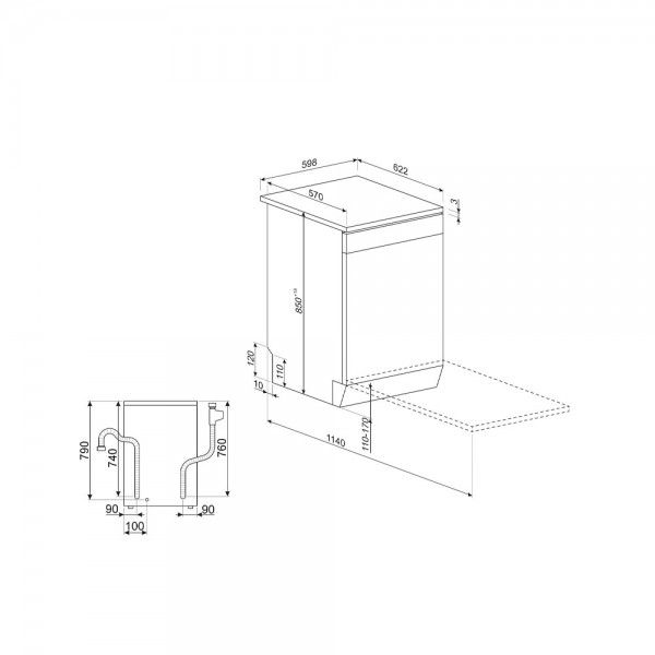 M�quina de Lavar Loi�a SMEG LVS262DSX