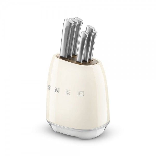 Bloco com facas SMEG Anni 50 KBSF02CR