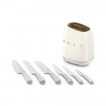 Bloco com facas SMEG Anni 50 KBSF02CR