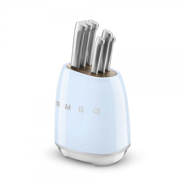 Bloco com Facas SMEG Anni 50 KBSF02PB