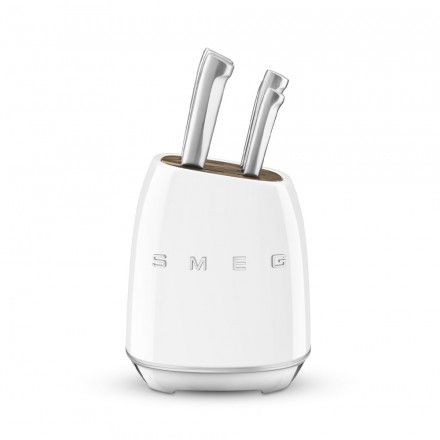 Bloco com facas SMEG Anni 50 KBSF02WH