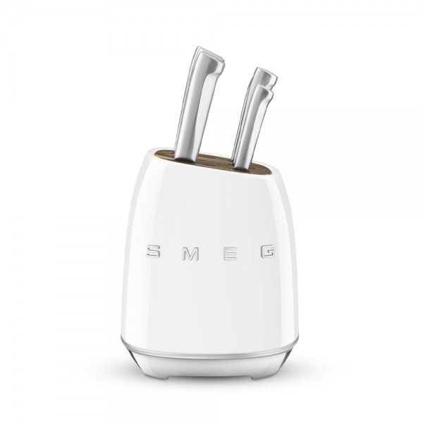 Bloco com facas SMEG Anni 50 KBSF02WH