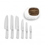 Bloco com facas SMEG Anni 50 KBSF02WH