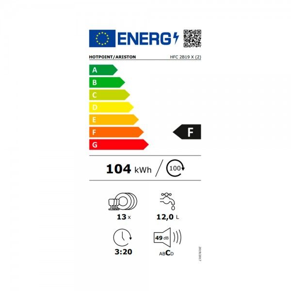 M�quina de Lavar Loi�a HOTPOINT HFC2B19X
