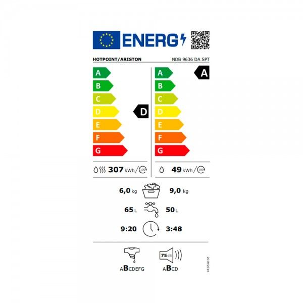 M�quina de Lavar e Secar Roupa HOTPOINT NDB9636DASPT