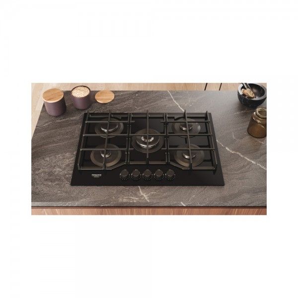 Placa a Gás HOTPOINT HAGS 72F/BK 1 Placa a Gás HOTPOINT HAGS 72F/BK 1