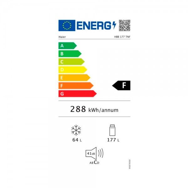 Frigor�fico Combinado de Encastre HAIER HBB 177 TNF NO
