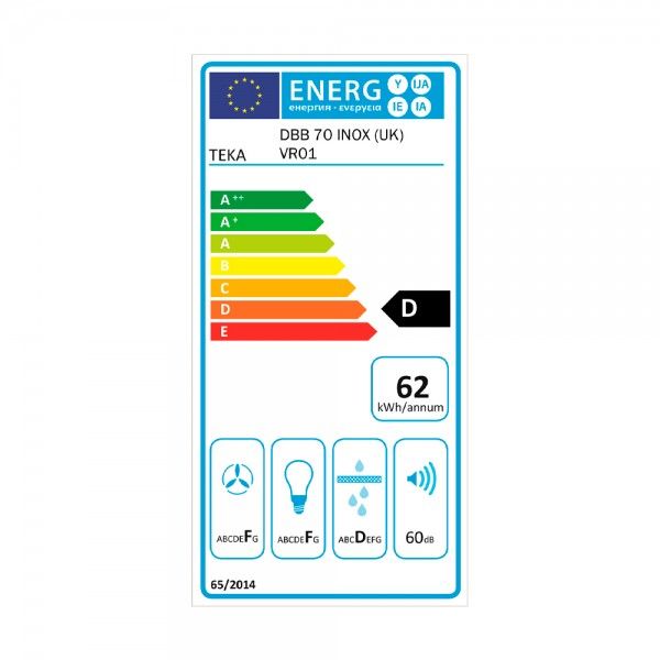 Exaustor Teka CAMPANA DBB 70 INOX