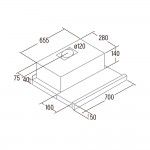 Exaustor Telesc�pico CATA TF 2003 DURALUM 700