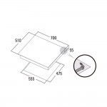 Placa a G�s CATA L 7005 CI BK