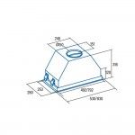 Exaustor de Encastre CATA GCX 83 BK